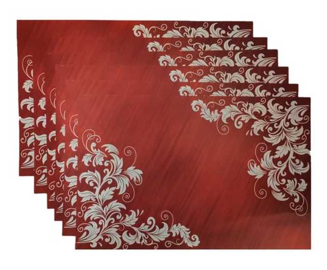 Multipurpose Refrigerator Mats (Brown, 12 X 17 Inch) (Pack of 4) (W-63)