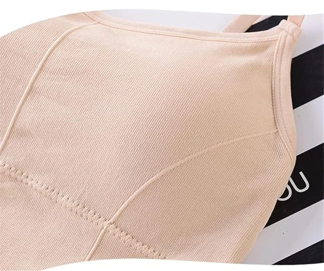 Cotton Padded Bra for Women (Cream, Free Size)