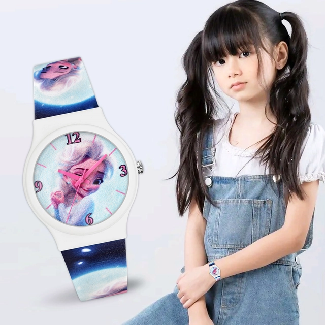 LORETTA Silicone Straps Analog Watch for Kids (Blue)