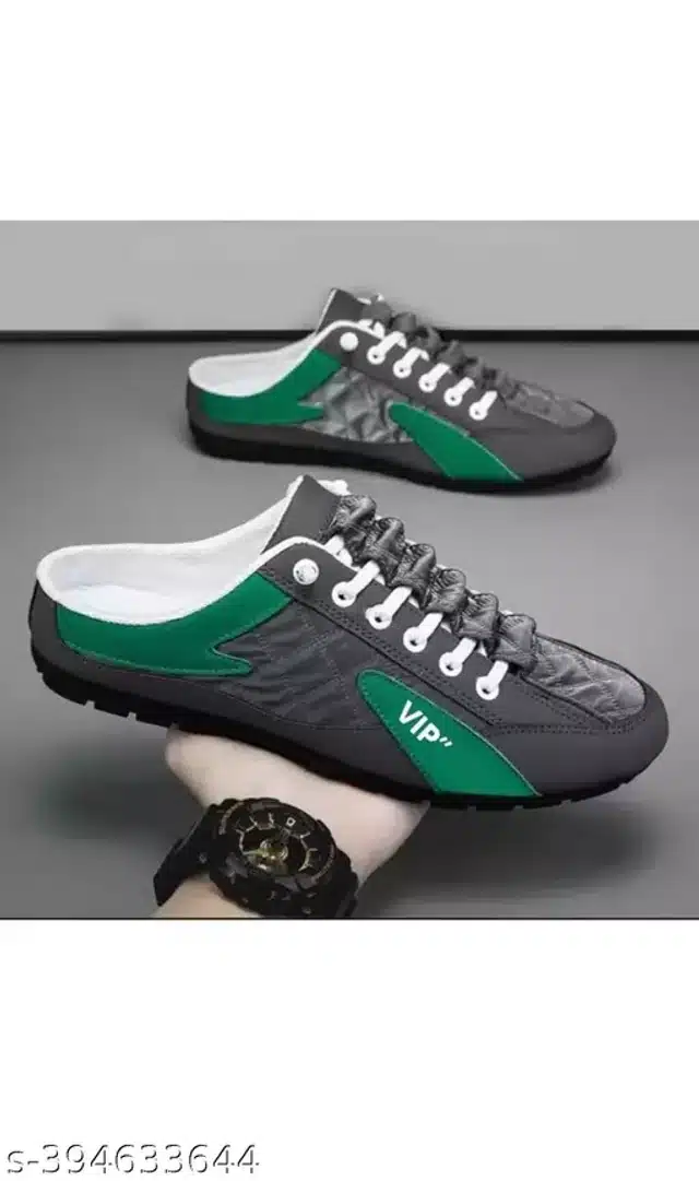 Sneakers for Men (Green, 6)