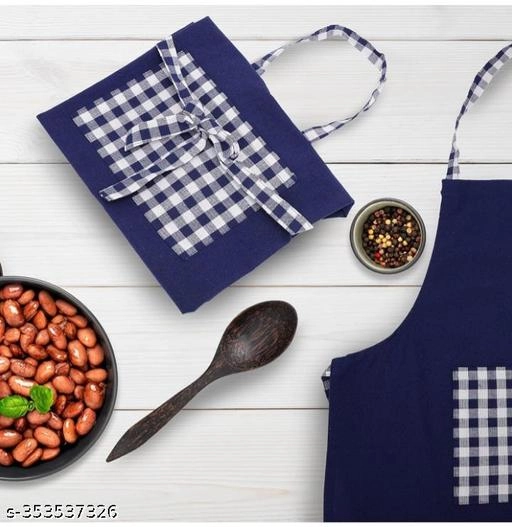 Cotton Apron for Men & Women (Blue)