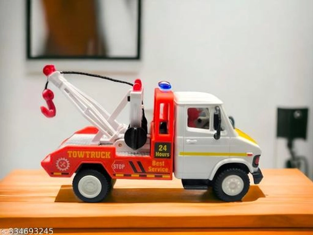 Tow Crane Truck Toy for Kids (Multicolor)