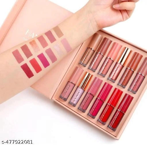 Matte Velvet Liquid Mini Lipsticks (Multicolor, Pack of 12)