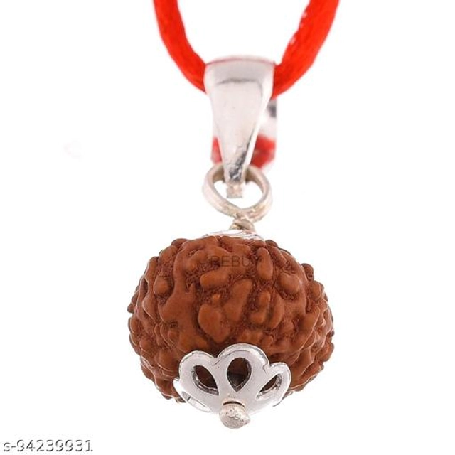 Certified 8 Mukhi Rudraksha Pendant (Brown)