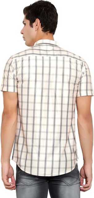 Casual Shirt for Men (Cream, XXL) (ASM277)