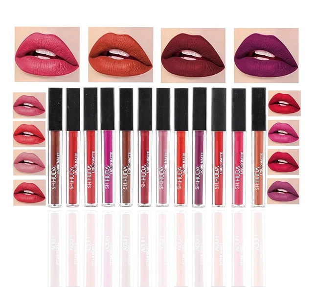 Twelve Peices Lipstick Combo Of Different Shades (Pack of 12)