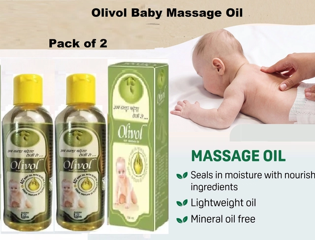 Austro Labs Olivol Baby Massage Oil (100 ml, Pack of 2)