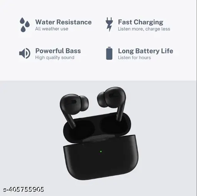 Wireless Bluetooth Earbuds with Charging Case & Silicone Case Cover (Assorted)