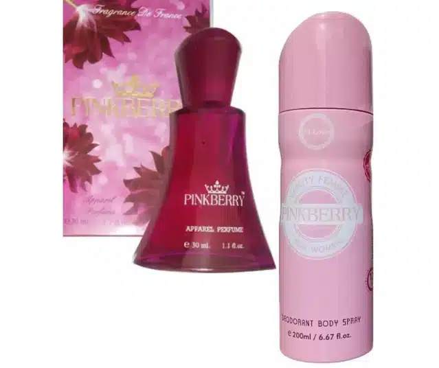 Pinkberry Deodorant (200 ml) with Pinkberry Perfume Body Spray (30 ml) (Set of 2)