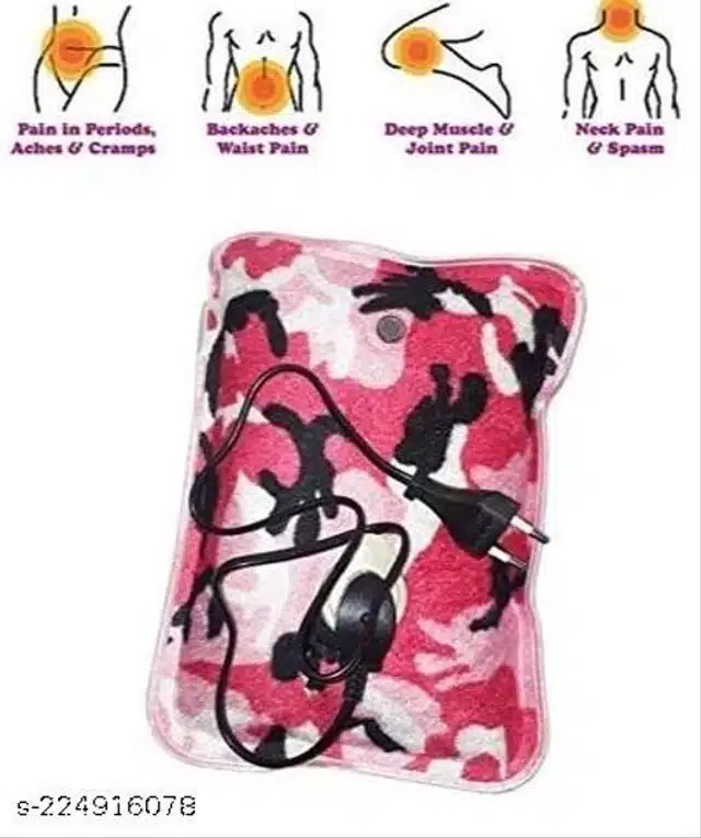Electric Hot Water Bag (Multicolor)