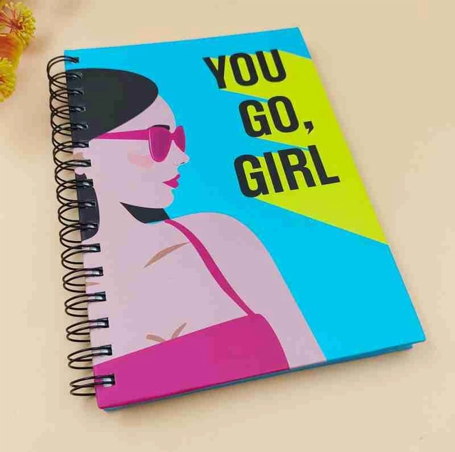 Printed Ruled Spiral Notebook (Multicolor)