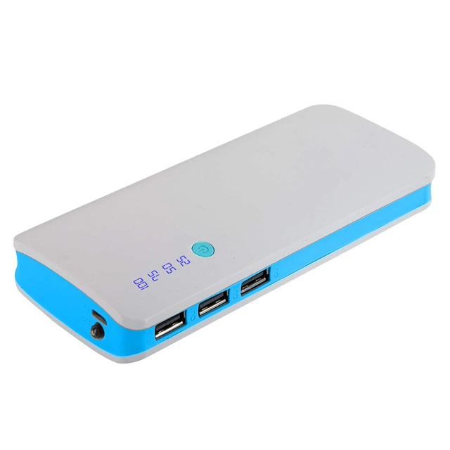 Premium Fast Charging Power Bank (Blue & White, 10000 mAh)