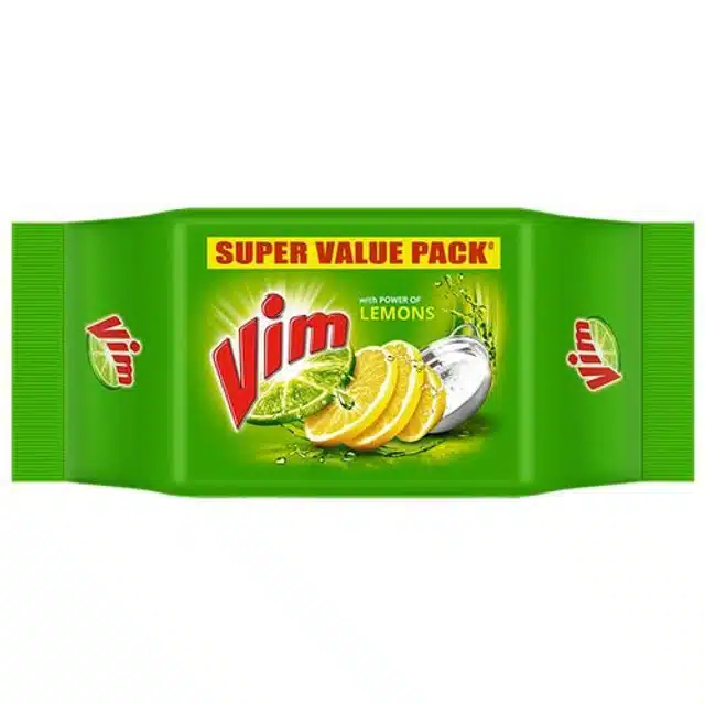 Vim Lemon Dishwash Bar 4X200 g (Pack Of 4)