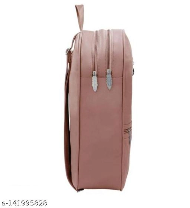 PU Backpack for Women (Peach)