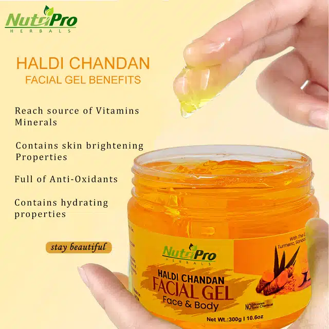 NutriPro Haldi Chandan Face Gel (300 g)