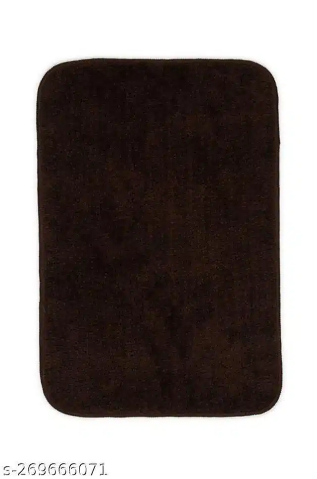 Rectangular Handmade Rug (Dark Brown, 60x40 cm)