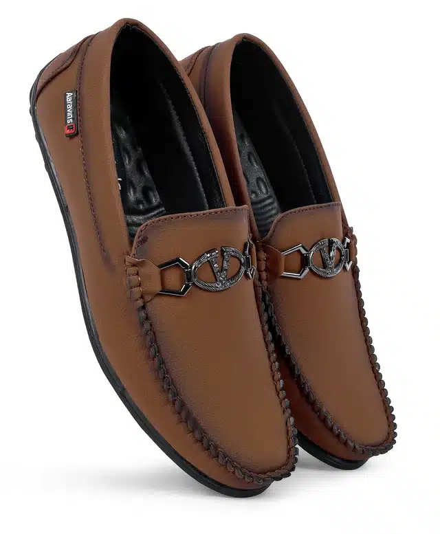 Loafers for Men (Rust, 6)