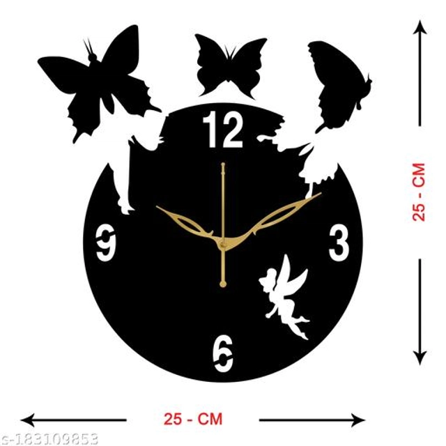 Wooden Wall Clock (Black)