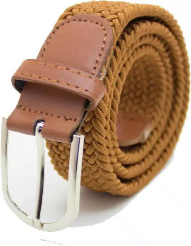 Canvas Belt for Men (Mustard, 42)