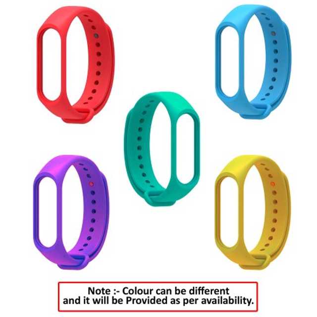 MI-STS Band 5 6 Silicone Adjustable Watch Strap (Pack of 5) (S-24)