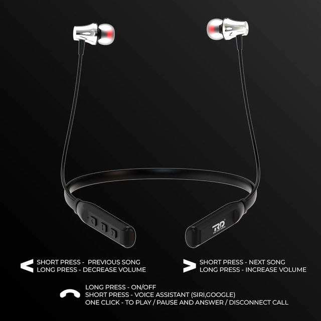 Wireless Bluetooth in-Ear Neckband (Black)