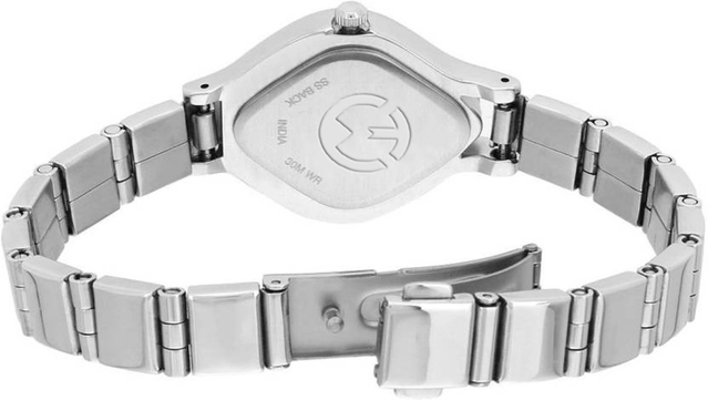 Analog Watch for Women (Silver & Black)