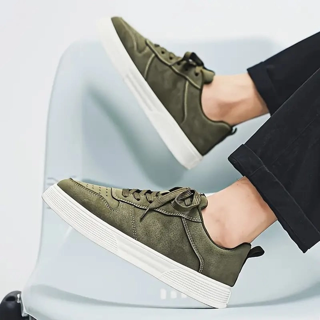 Sneakers for Men (Olive, 6)