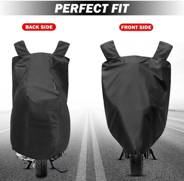 Polyester Two Wheeler Cover (Black)