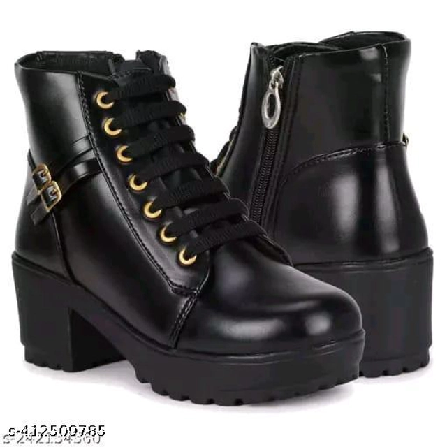 Boots for Women (Black, 3)