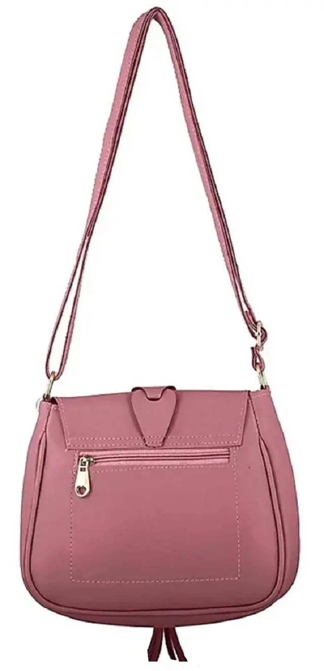 PU Sling Bag for Women (Peach)