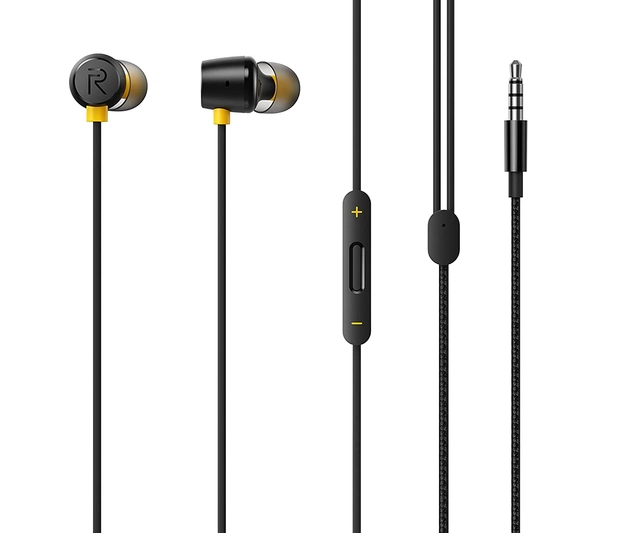 Plastic Headphones with Microphone (Black)