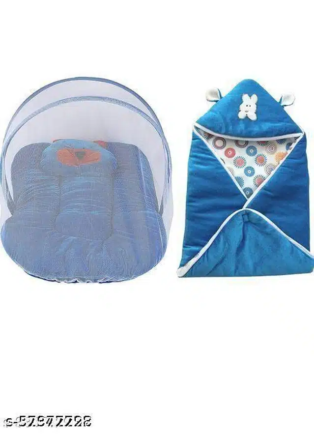 Combo of Baby Sleeping Set (Blue, Set of 2)