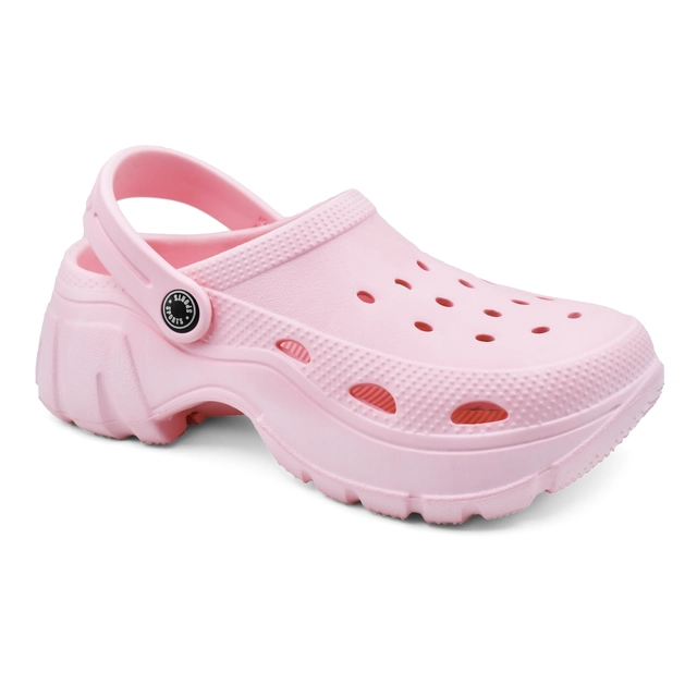 Clogs for Women (Pink, 5)