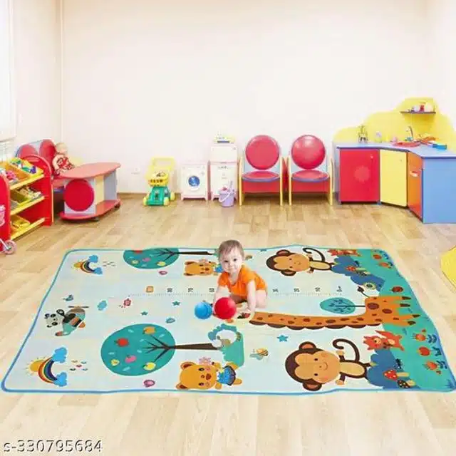 Rubber Baby Play Mat (Multicolor, 4x6 Feet)