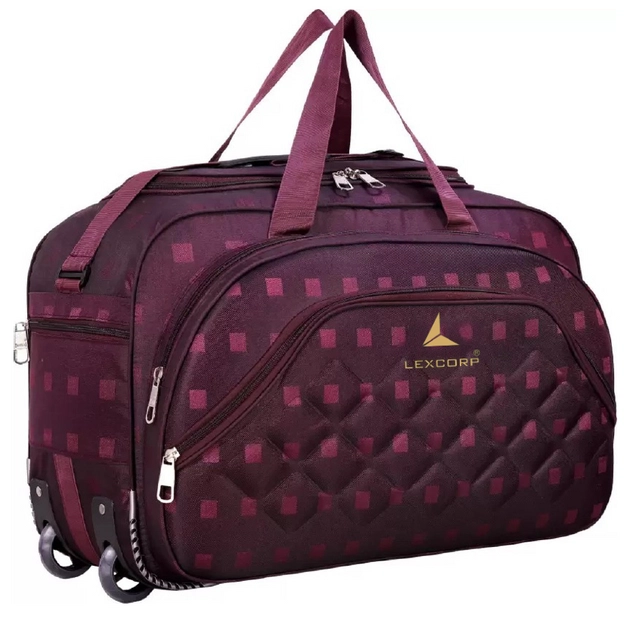 Polyester Duffel Bag (Purple, 60 L)