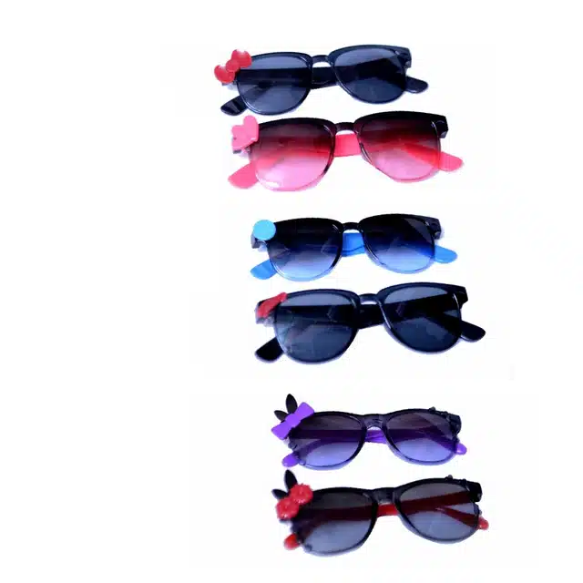 UV Protected Sunglasses for Kids (Pack of 6) (Multicolor, 4-10 Years)