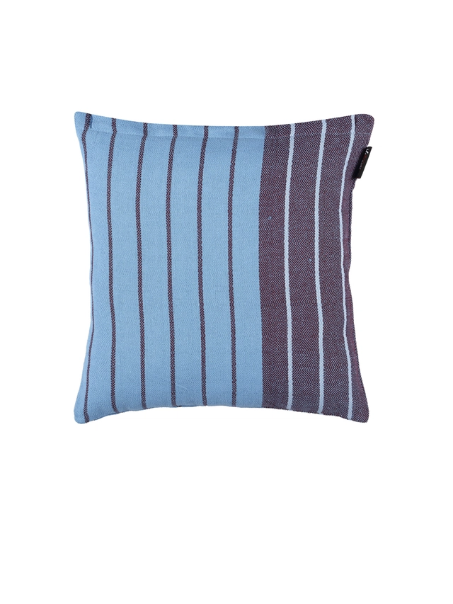 Cotton Cushion Cover (Blue & Purple, 16x16 inches)