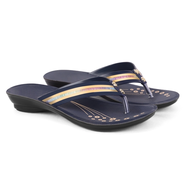 Flipflops for Women (Blue, 5)