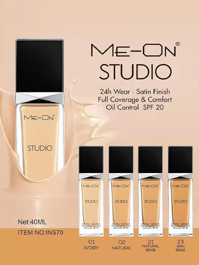 Me-On Studio Satin Cream Foundation (Ivory, 30 ml)