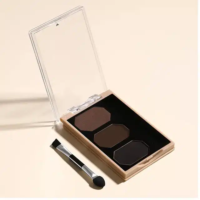 Instant Eyebrow Powder Palette with Brush (Multicolor, 9 g)