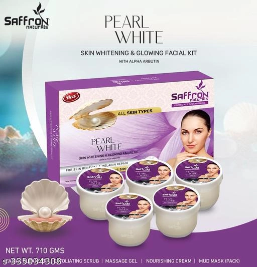 Saffron Pearl White Facial Kit (710 g)