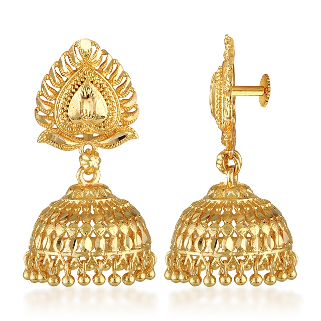 Alloy Earrings for Women & Girls (Gold, Set of 1)