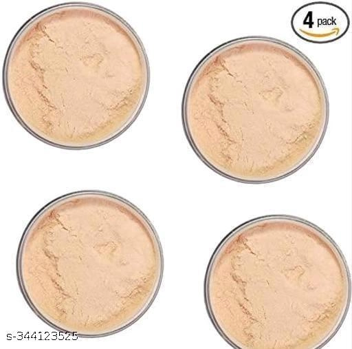 Face Setting Makeup Loose Powder (Beige, 30 g) (Pack of 4)