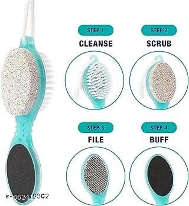 4 In 1 Foot Pedicure Brush (Sky Blue)