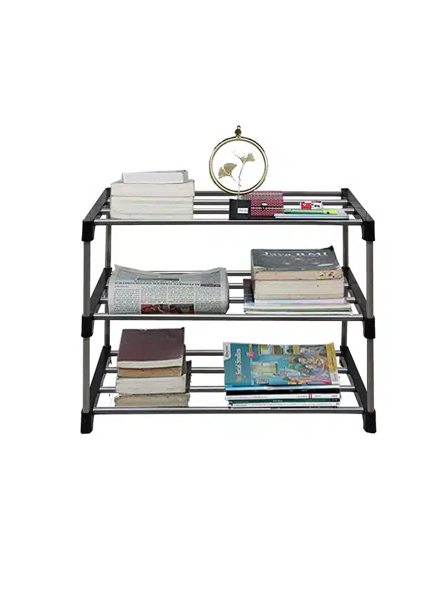 3 Layers Book Shelf (Black)