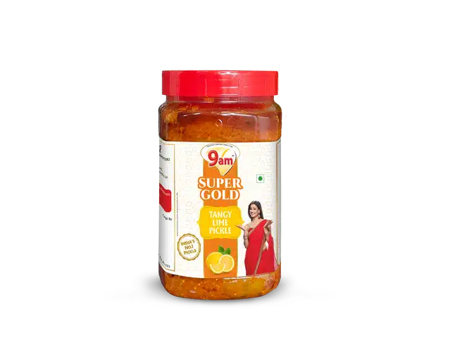 9 Am Super Gold Tangy Lime Pickle 900 g