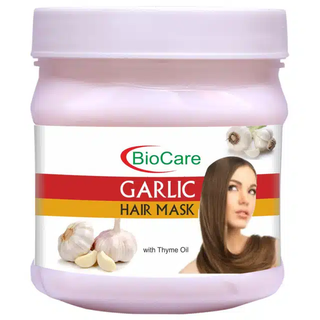 Biocare Garlic Hair Mask (500 ml) with Orange Scrub (500 ml) (Combo of 2) (A-1454)