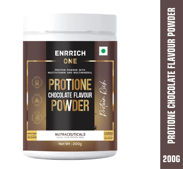 Enrrich One Protione Chocolate Flavoured Protein Powder (200 g)