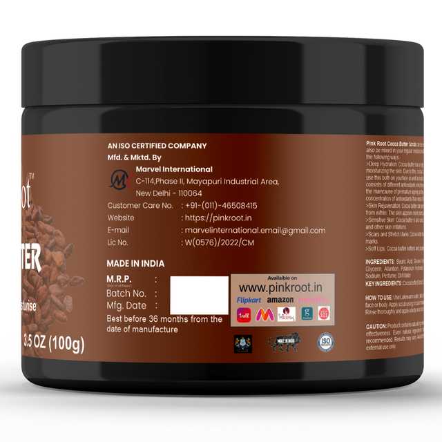 Pink Root Cocoa Butter Scrub (Pack Of 1, 100 g) (MI-181)