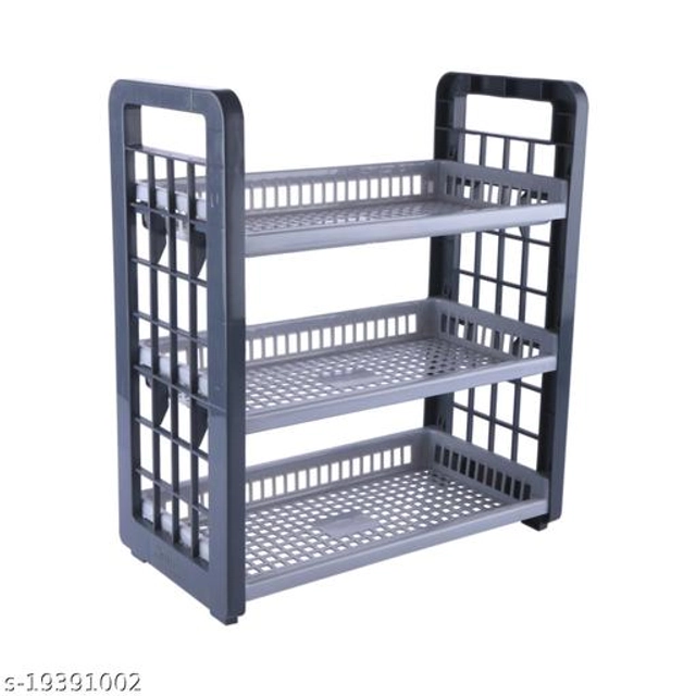 Plastic Multipurpose Storage Rack (Multicolor)